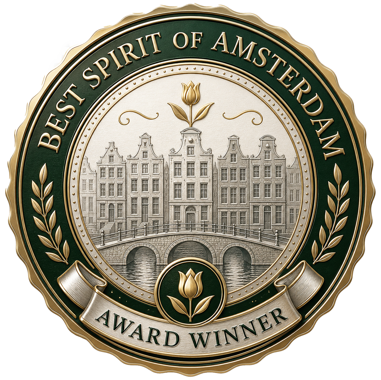 Best Spirit Amsterdam Award Seal